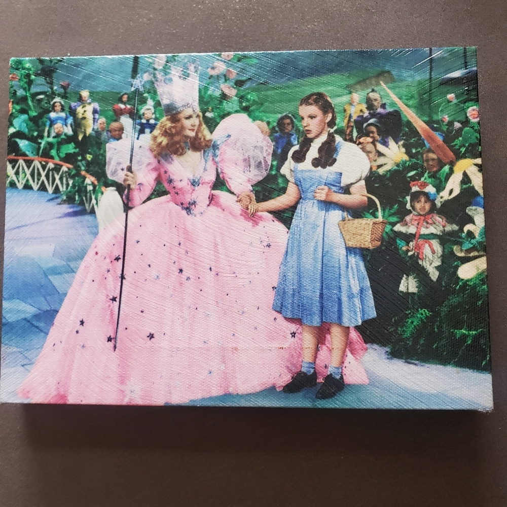 Wizard of Oz Vintage Dorothy & Glinda Wall Art Color Print 8"×6¼